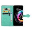 Flip case for Motorola Edge 20 Lite, Mandala, green