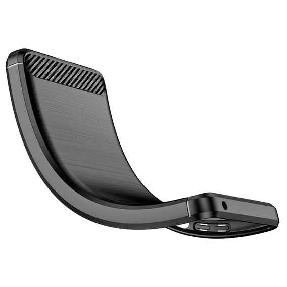 Case for Motorola Edge 30 Pro, Carbon, black
