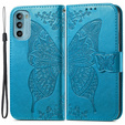 Flip case for Motorola Moto G52 / G82 5G, Butterfly, blue