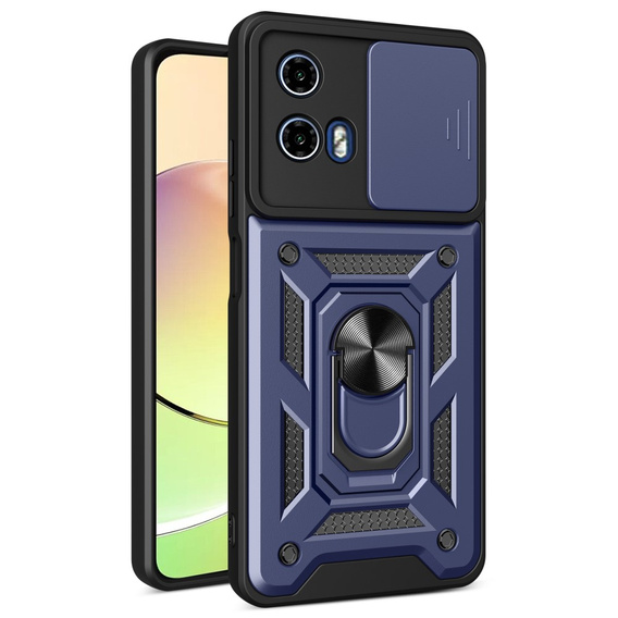 Case for Motorola Moto G24 / G24 Power / G04, CamShield Slide, blue