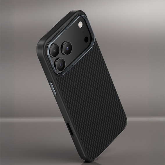 BENKS Kevlar Armor PRO Carbon Fiber 600D A070 case for MagSafe with active button for iPhone 17 Pro Max