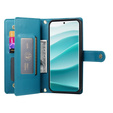 Flip case for Xiaomi Redmi Note 14 Pro 5G / Poco X7 5G, Wallet Zipper Pocket, blue