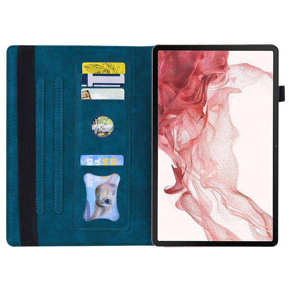 Case for Samsung Galaxy Tab S10 FE+ Plus, Classic, with space for stylus, blue