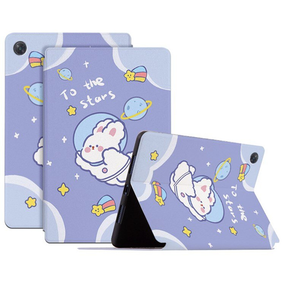 Flap case for Lenovo Tab M10 Plus 10.6 Gen 3 TB-125F TB-128F, space rabbit