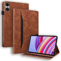 Case for Xiaomi Redmi Pad Pro / Xiaomi Poco Pad, Classic, with space for stylus, brown