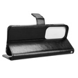 Flip case for Vivo Y19s, Crazy Horse Wallet, black