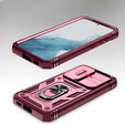 Case for Samsung Galaxy S23 Plus, CamShield Slide, pink / red