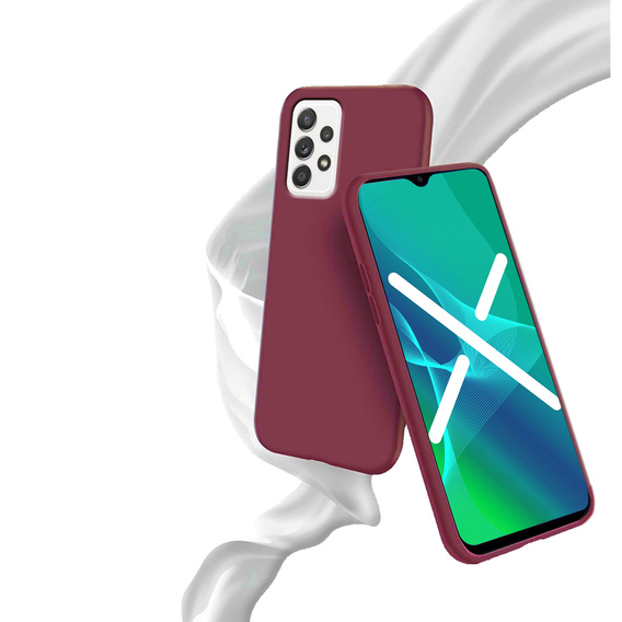 Thin Case for Samsung Galaxy A72 5G / A72 4G, Slim, maroon