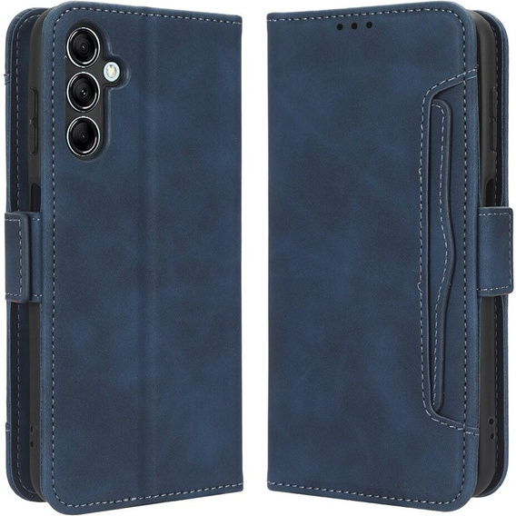 Flip case for Samsung Galaxy M34, Card Slot, blue