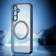 DuxDucis case for Samsung Galaxy S23 FE, Aimo case, for MagSafe, transparent / black