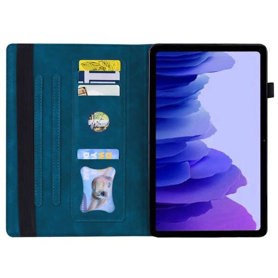 Case for Lenovo Tab P12, Classic, with space for stylus, blue