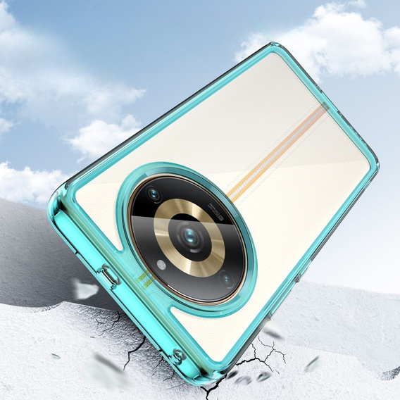 Case for Realme 11 Pro 5G / 11 Pro+ 5G, Fusion Hybrid, transparent / blue