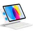 Keyboard Case for iPad 10.9" 2022 (10 gen.) / iPad 11" 2025 A16 (11 gen.), Magnetic Keyboard Touchpad, white