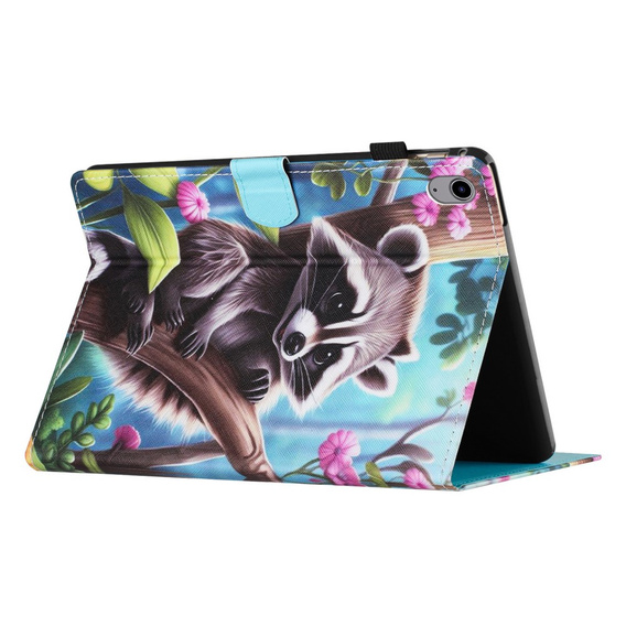 Case for iPad 10.9" 2022 (10 gen.), with flap, raccoon
