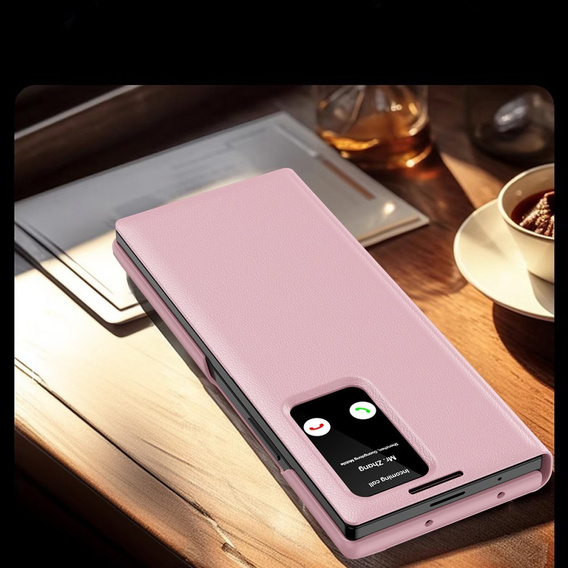 Flip case for Samsung Z Fold5 5G, Smart View Wallet, pink