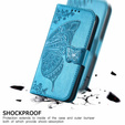 Flip case for Motorola Moto G32, Butterfly, blue