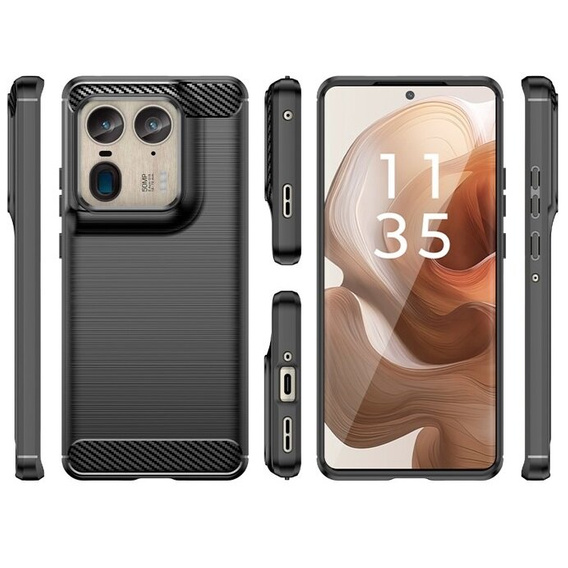 Case for Motorola Edge 50 Ultra, Carbon, black