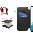 Flip case for Samsung Galaxy S22 5G, RFID Wallet MagSafe CamShield, black
