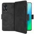 Flip case for Oppo A78 5G, Card Slot, black