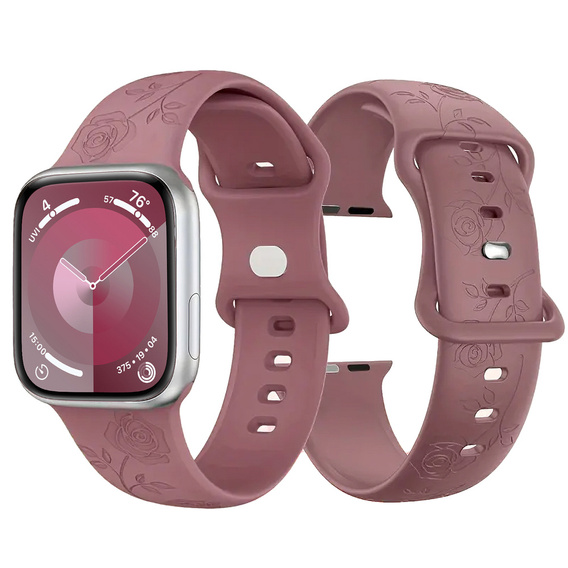 Silicone Strap for Apple Watch 1/2/3/4/5/6/7/8/9/SE 38/40/41/mm.