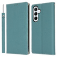 Flip case for Samsung Galaxy S25+ Plus, Litchi Skin Grain, blue