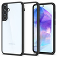 Spigen case for Samsung Galaxy A55 5G, Ultra Hybrid, black + 9H Tempered Glass