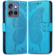 Flip case for Motorola Edge 50 Neo / Motorola ThinkPhone 25, Butterfly, blue