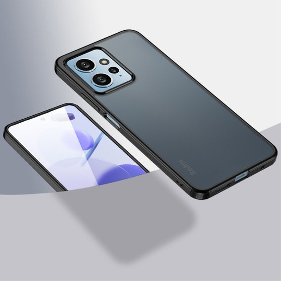 Case for Xiaomi Redmi Note 12 4G, Fusion Hybrid, transparent / black