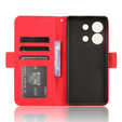 Flip case for Infinix Zero 30 5G, Card Slot, red