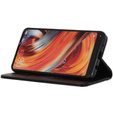 Case for Samsung Galaxy S24+ Plus, Wallet Litchi Leather, black