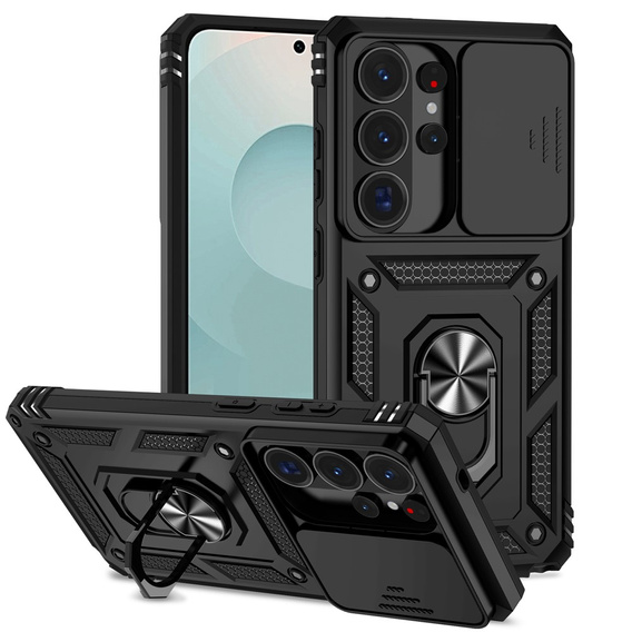 Armoured case with stand and lens cover for Samsung Galaxy S26 Ultra