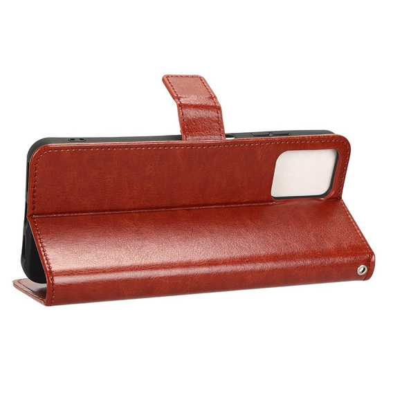 Flip case for T Phone Pro 5G, Crazy Horse Wallet, brown