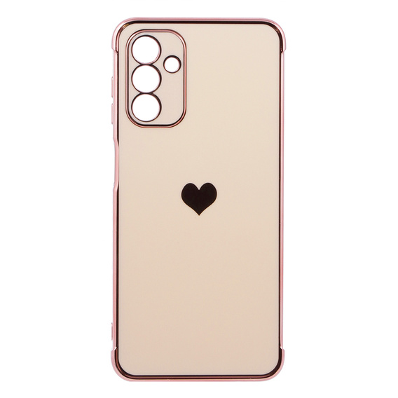 Case for Samsung Galaxy A13 5G, Electro heart, pink rose gold