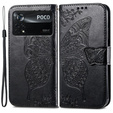 Flip case for Xiaomi Poco X4 Pro 5G, Butterfly, black
