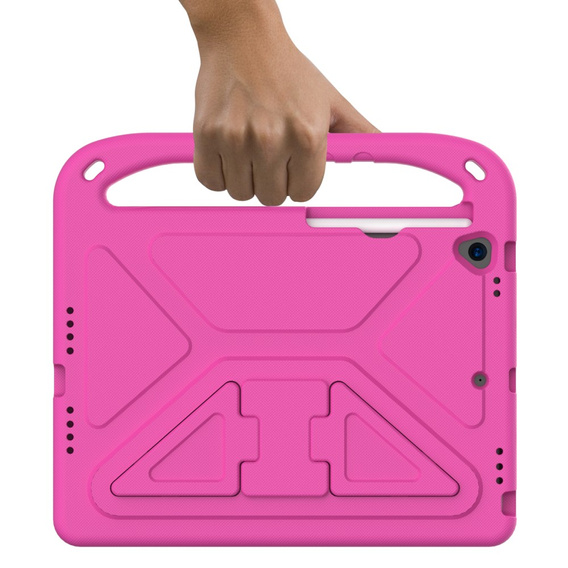 Children's case for iPad 10.2 2021 / 2020 / 2019, with handle, pink