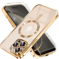 Case for iPhone 16 Pro, Electro MagSafe, gold + Screen Glass