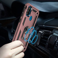 Armor Case for Samsung Galaxy M21, Nox Case Ring, pink rose gold