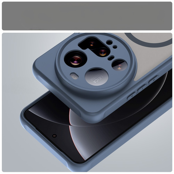 Case for Xiaomi 15 Ultra, for MagSafe, ERBORD Matt Case, blue