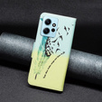 Flip case for Xiaomi Redmi Note 12 4G, Wallet, feather, blue
