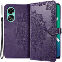 Flip case for Oppo A98 5G, Mandala, purple