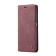 CASEME case for Xiaomi Redmi Note 10 / 10S, Leather Wallet Case, maroon