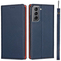 Leather case for Samsung Galaxy S22, ERBORD Grain Leather, dark blue