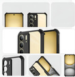 Case for Realme 14X / Realme C75, with magnetic sheet, transparent / black