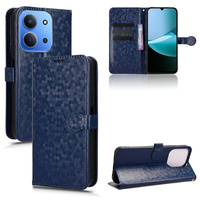 Flip case for Xiaomi Redmi 15C 4G/LTE, Wallet Rhombus, blue