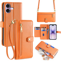 Flip case with zip pocket for iPhone 17