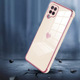 Case for Samsung Galaxy A12 / M12 / A12 2021, Electro heart, pink rose gold