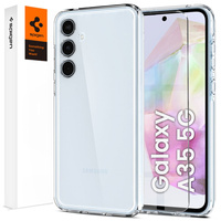 Spigen case for Samsung Galaxy A35 5G, Ultra Hybrid, transparent + 9H Tempered Glass