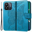 Flip case for Xiaomi Redmi 12C, Butterfly, blue