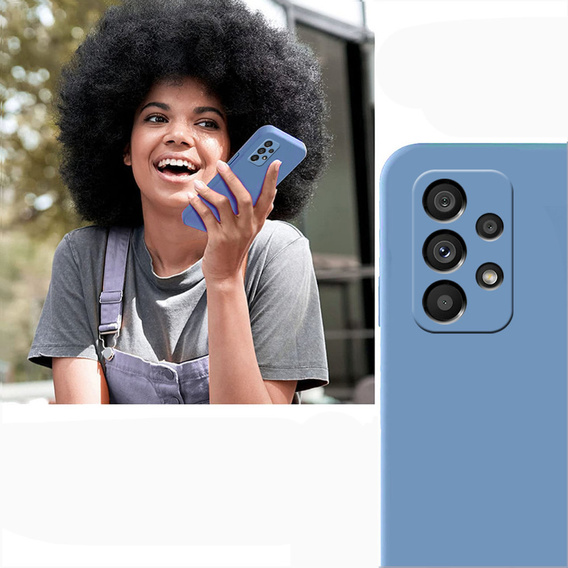 Case for Samsung Galaxy A53 5G, Silicone Lite, blue