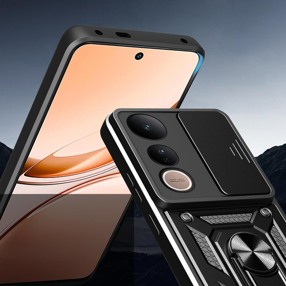 Case for Vivo V50 Lite 4G / 5G, CamShield Slide, black